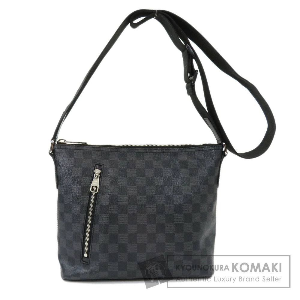 Louis Vuitton Mick Damier Graphite Black Shoulder Bag Canvas